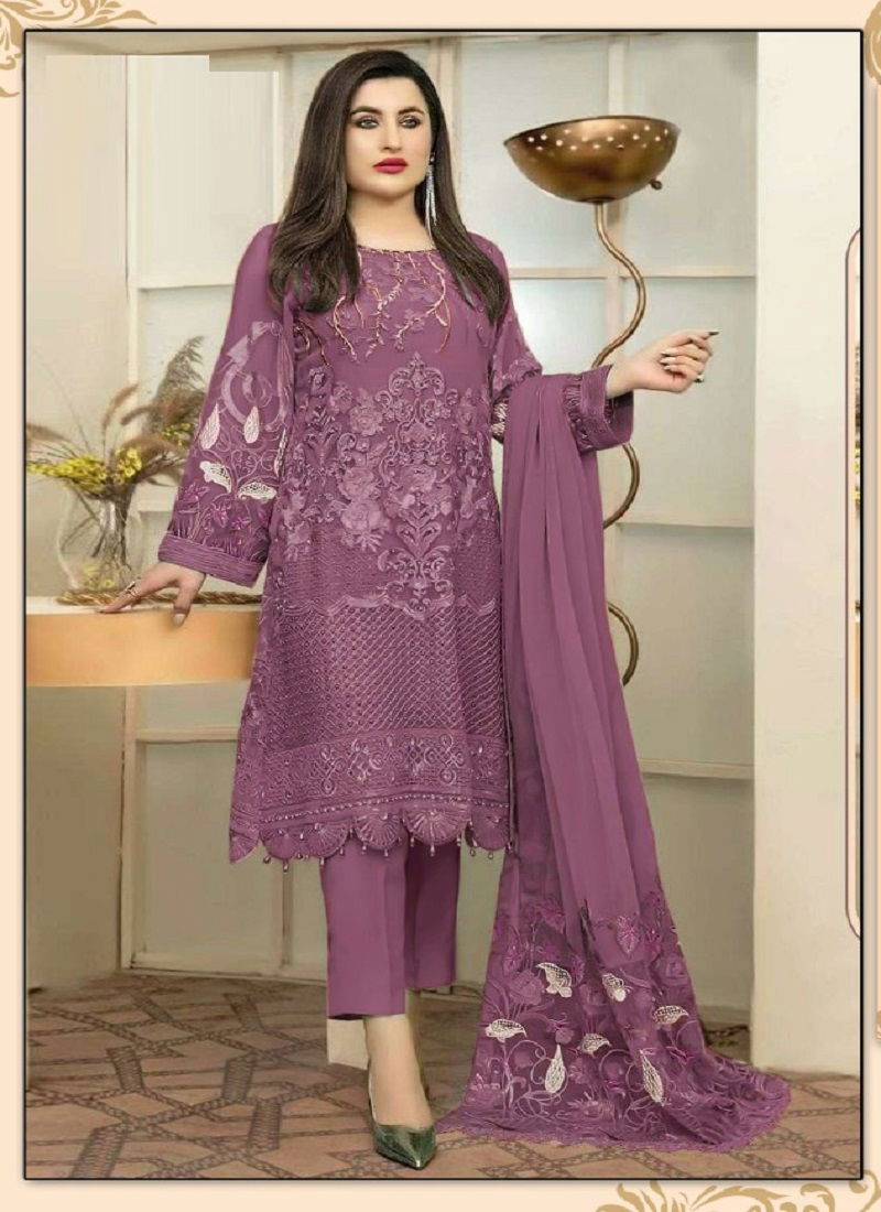 Dinsaa 168 Embroidery Pakistani Suits Catalog
